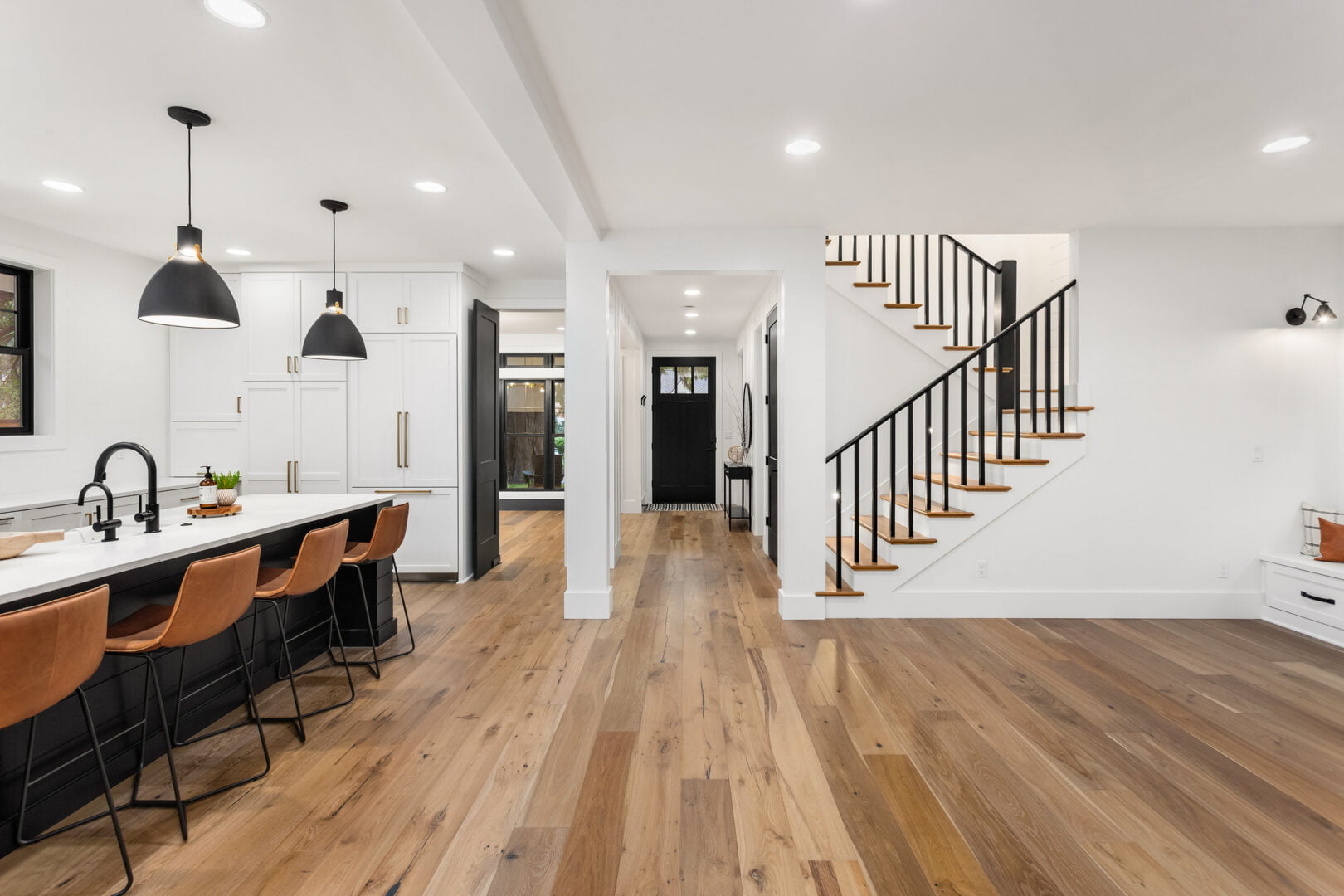 kitchen in newly constructed luxury home